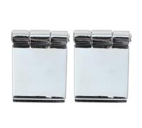 2 Pièces Charnière pour Porte Vitrée sans Perçage, Alliage de Zinc | Meuble à Vin et Vitre sans Cadre, Verre 5 à 8mm, Ouverture Fluide, Pose Simple