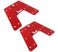 2 Pièces Charnière Robuste pour Escabeau Pliant en Fer, Rouge | Pièce D'échelle de Grenier, Installation et Retrait Faciles, Soutien Stable, Sécurité Accrue, Usage