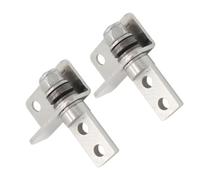 2 Pièces Charnière Rotative Blanche 3 à 15cm, Pivot 0°-360° | Arrêt et Pivotement Fluide, Acier Sk7 1215, pour Panneaux et Bricolage Maison