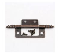 2 pièces charnières, charnière de porte, décorative simple côté 4 trous Antique, à roulement billes, pliante