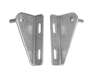 2 Pièces Charnières de Porte pour Congélateur en Acier Inoxydable | Palier Renforcé, Ajustement Réglable, Modèles Gauche et Droit, Entraxe 28mm, Surface Polie Argentée pour Réparation