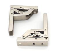 2 Pièces Charnières pour Placards, Charnières Pliant 90/180 Degré Recouvrante Charniere Porte en Acier Inoxydable Charniere Meuble Cuisine Invisible