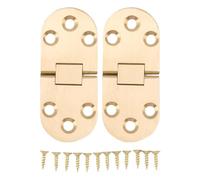 2 Pièces charnières rabattables laiton 180° table pliante machine coudre | 2 Pièces charnières rabattables laiton 180° 2.5mm antirouille vis table pliante machine coudre