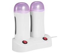 2 PieCes Chauffe-Cire eLectrique Base ePilateur Rouleau Sur Cartouche ePilation Rechargeable ePilation Machine DePilatoire Chauffe-Cire Eu Plug