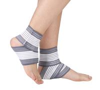 2 Pièces Chevillères de Compression Réglable Attelle Cheville Confortable Support Cheville Antidérapant Chevillère de Maintien Respirante Bandage de Compression Élastique pour Sport Course Basketball