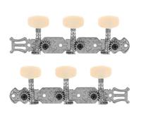 2 Pièces Chevilles de Guitare Classique à Trois Rangées | Alignement des Cordes, Endurance Élevée, Prise Stable, Versions Quasi Gauche et Quasi Droite, pour Homme et Couleur Aléatoire