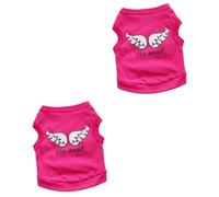 2 pièces Chien Gilet été vêtements pour Animaux de Compagnie Chien Gilets Tenues pour Animaux de Compagnie Mignon Chien vêtements Chien + vêtements Chien Gilet Chemises pour Animaux de Compagnie