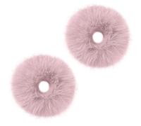 2 Pièces Chouchou Kaki Bandeau Pompon Peluche Boudin Cheveux Bulle Elastique Bébé Bandeau Queue de Cheval Buns Chignon Accessoires Coiffure Cheveux Femme
