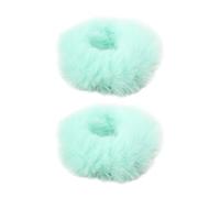 2 pièces chouchous en fourrure, chouchous en fausse fourrure de lapin, attaches de cheveux élastiques support de queue de cheval moelleux pour femmes ou filles