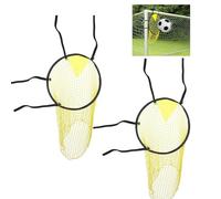 2 Pièces Cible Football Top Bins, Filet de But de Football en Nylon avec Cadre, Filet de Cible, pour l'Entraînement de en Plein Air afin d'Améliorer La Précision du Tir