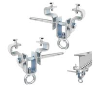 2 Pièces Cintre pour Sac de Frappe, Robustes et Faciles à Utiliser, Cintre pour Sac de Frappe de Boxe, Facile à Installer, Cintre de Sac de Frappe en Acier, pour Poutre Réglable de 63 mm à 190 mm (1)