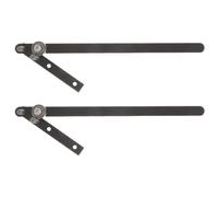 2 Pièces Cintreuse à Barre Plate Manuelle Noire en Acier | Double Assemblage, Poignées Ergonomiques, Usage Main sans Électricité, Atelier Créatif et Chantier
