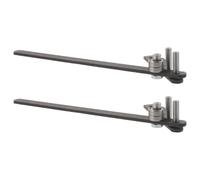 2 Pièces Cintreuse Manuelle de Barres Acier, Double Outil | Acier Noir, Poignées Ergonomiques, Usage Atelier et Boîte Mobile, pour Tiges et Supports Végétaux