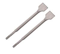 2 Pièces Ciseau Hexagonal Électrique à Marteau, Burin Plat Élargi | Accessoire pour Perceuse à Percussion, Acier, Finition Polie, pour Mur de Brique et Pierre, Argenté