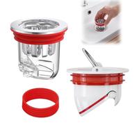 2 Pièces Clapet Anti Odeur Douche,35-52mm,Anti-Odeurs,Anti-Retour | Bouchon Anti Odeur Douche,Siphon de Sol de Salle de Bain pour Une Douche sans Relents,pour Salle De Bain Cuisine Cave