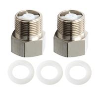 2 Pièces Clapet Anti Retour 3/4 Pouce en Laiton Nickelé, Valve Antiretour avec Filetage Mâle et Femelle, Rétention de Retour 3/4", Clapet Antiretour Eau pour Tuyaux, Chauffe-eau, Évacuation