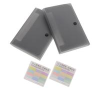 2 Pièces Classeur à Dossiers A6 13 Compartiments Plastique PP | Organisation de Reçus et Factures, Onglets Indexables Écriture et Impression, Doublure Intérieure Lisse