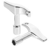 2 Pièces accordage de Batterie Hexagonale 6mm | Outil Léger à Quatre Faces, pour Musiciens et Techniciens, Changements Rapides sur Kits Acoustiques