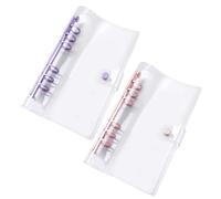 2 Pièces Clear Binder Shell, Couverture De Classeur Étanche, Accessoires De Liant, Fournitures D'Étude Et De Bureau.