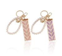 2 Pièces Clés en Perlé, Porte-Clés D'Élément De Coquille, Porte-Clés Mignon, Porte-Clés Créatif, Porte-Clés pour Femmes.