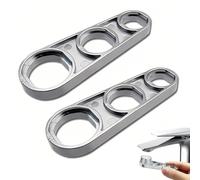 2 Pièces Cléuniverselle Aérateurs Mousseurs Caché de Montage Pour Aérateur, 6 Tailles Zinc en Alliage Régulateur Jet Universel Service Aérateur Rechange, Compatible Robinet Tamis Outil et Démontage