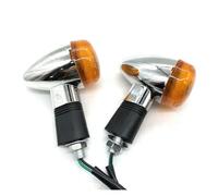 2 Pièces Clignotants De Moto pour Hon&da Shadow VT 750 1100 VTX 1300 1800 C pour Yam&aha pour Kawa&saki Clignotant Universel, Indicateurs de Direction