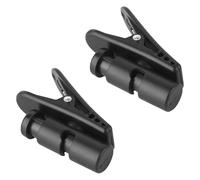 2 Pièces Clip Anti-chute, des Bruits du Câble ABS Noir | Fixation Discrète Pendant Exercice ou Travail au Bureau, Maintien Stable pour Créateurs de Contenu et Coureurs