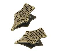 2 Pièces Clip de Document Antique Signets Polyvalents Clips de Page Clip de Scrapbooking Décoratif pour Carnet Journal Planificateur Accessoires de Bureau Modernes pour Bureau