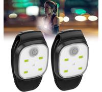 2 Pieces Clip Running Lights - Led Clip Light With 4 Lighting Modes, Led Safety Lights, Usb Rechargeable Safety Light For Schoolbags, Night Runners, Dogs, Mountaineers