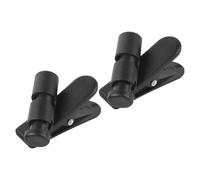 2 Pièces Clips de Fixation Noirs, Anti-dérapants, Câble Stable | ABS Résistant, Réduit les Bruits de Câble, Fixation aux Vêtements, Déplacements, Extérieur, Lanyard et Créateurs