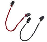 2 Pièces Clips de Retenue de Chapeau, 30 cm Coupe-Vent Attache Casquette, Clips de Sangle de Chapeau, Lanière de Chapeau pour Pêche Randonnée Bateau Camping Voyage Golf, Noir et Rouge (A)