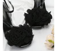 2 pièces Clips décoratifs de chaussures à roses romantiques françaises, s'adaptent aux talons hauts, mocassins, sandales, un cadeau délicat pour les amis ou la petite amie Lettres,Imprimés aléatoiresP
