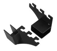 2 Pièces Clips pour Étagère en Tube Carré, Support Gauche et Droit | Acier Inoxydable, Maintien Stable et Solide, Design Central Droit, pour Armoire et Bibliothèque