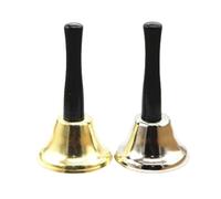 2 Pièces Cloche à Thé en Métal, Cloche de Service, Cloche de Dîner, Cloche à Main en Acier, Cloche D'appel, Cloche de Dîner, Cloche à Main Comptoir, pour Mariages, Noël, École, Service