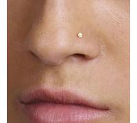 2 pièces Clous de nez plaqués or en argent sterling S925, bijoux de perçage unisexes minimalistes et peu irritants, convenant pour un port quotidien par les hommes et les femmes 2 pièces,4 pièces,6 pi