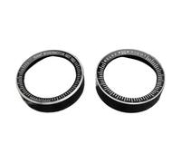 2 pièces CNC en aluminium jauge de moto anneau revêtement d'habillage pour compteur de vitesse tachymètre odomètre Compatible avec R Nine T R9T 2019 2020(black)