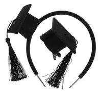 2 Pièces Coiffe de Docteur Mini Adorable Pince à Cheveux Noire