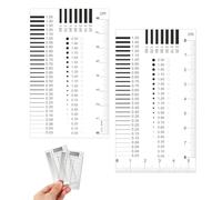 2 Pièces Coin de Mesure Équipement d'Experts Moniteur de Fissures Jauge Fissure Règle d'Écart Moniteur de Jauge de Fissure Matériel d'Expert pour l'Évaluation Immobilière