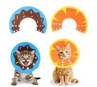 2 Pièces Collerette pour Chien, Pet Cone Recovery, Anti-Morsure Cône Collerettes, Protection Collier, pour Petits chiens et chatons, Protecteur de Cône De Cou Réglable, Se Baigner, Couper Les Ongles