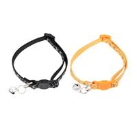 2 Pièces Collier à Clochette Réfléchissant Étoile Lune en Nylon