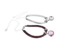 2 Pièces Collier à Clochette Réglable pour Chat, Métal | Convient aux Chats et Petits Chiens, Design Chic et Doux, Usage Intérieur, pour Nouveaux Propriétaires