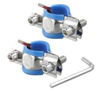 2 Pièces Collier de Serrage Inox pour les Chaises de Bureau 25mm - 28mm Collier de Serrage Métallique Collier Durite Collier de Serrage Tuyau, avec 1 x Outil D'Installation
