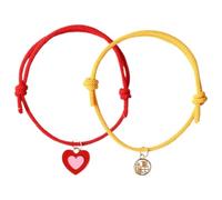 2 Pièces Collier pour Chats Réglable avec Pendentif Corde Cœur | Bijou Artisanal pour Chat et Chien, Design, Accessoire Animal, Aide au Suivi, Style Fait Main