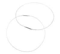 2 Pièces Collier Ressort pour Joint de Porte de Lave-linge, Acier | Fil D’acier Inoxydable, Finition Argentée, Installation Rapide, Pièce de Remplacement pour Entretien