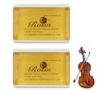 2 Pièces Colophane Violon Colophane Violoncelle,Colophane Contrebasse Colophanes Universelles,Prononciation Sensible,Convient Aux Accessoires D'instruments à Cordes Frottées-Couleur Claire
