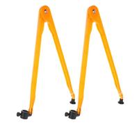 2 Pièces Compas à Dessin Pédagogique en Plastique Orange | Bras Réglable, Porte-crayon Intégré, Repères Clairs, Outil Illustratif pour Classe Stem et Ardoises