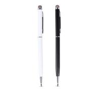 2 Pièces Compatible Avec Le Stylet Capacitif Stylets Stylo Avec Pointe Stylet Stylo Styliste Styles Stylos Fibre De Tissu Blanche Passif Stylo De Téléphone