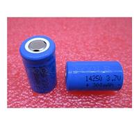 2 Pièces Compatible pour Batterie 14250 ER14250 LS14250 3.7 V 300 Mah Batterie Au Lithium Rechargeable 1/2 AA Li-ION Batterie Jambe Pieds Pied