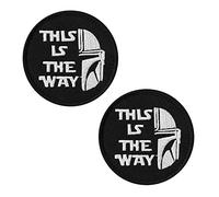 2 Pièces Compatibles avec Star War This is the Way Mandalorian Demi-Casque Tactique Chasseur de Primes Patch Drôle le Moral de L'Armée À la Broderie Patch Veste pour Vêtements, Gilet Uniforme