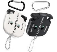2 Pièces Compteur de Score de Golf, avec 2 Mousquetons Mini Portable Compteur de Score Golf Compteur de Coups de Golf Compteurs Manuels pour Différents Types de Compétitions et de Jeux